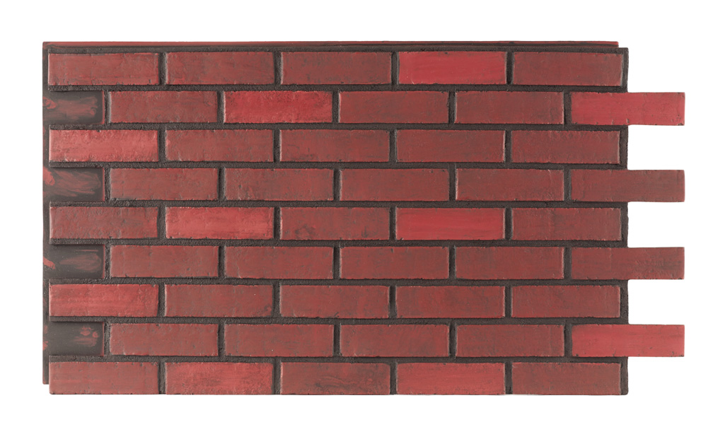 Smooth Brick Interlock - Dark Red Dark Grout